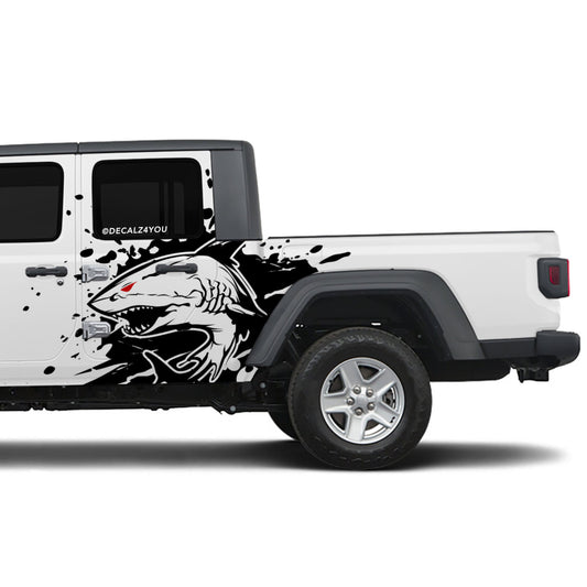 Angry Shark Side Graphic Includes Driver & Passenger Gladiator 2020 - Current