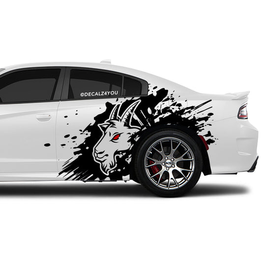 Angry Goat XL Side Graphic Includes Driver & Passenger Charger 2015 - Current
