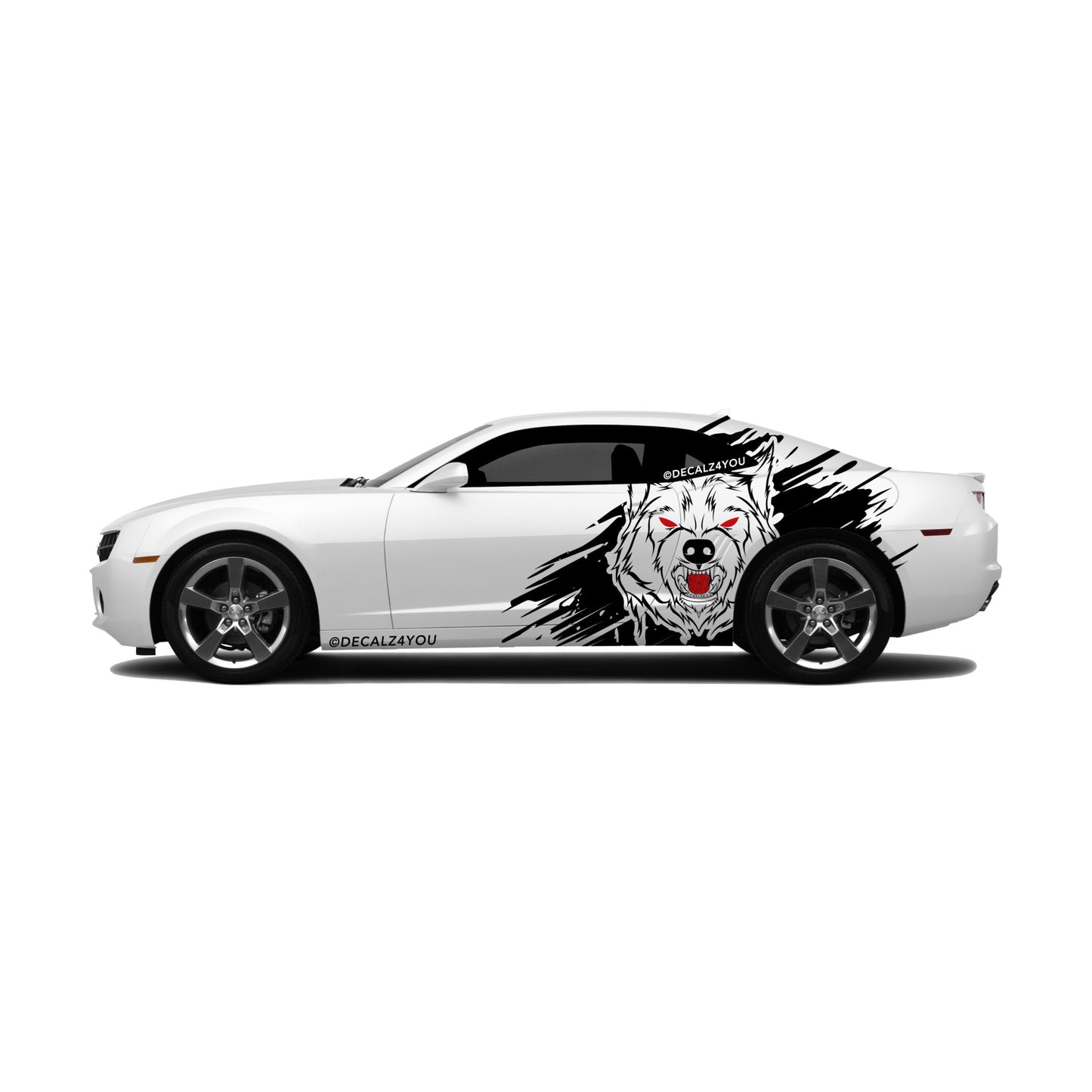 XL Angry Wolf Side Graphic Includes Driver & Passenger Camaro 2010 - 2015