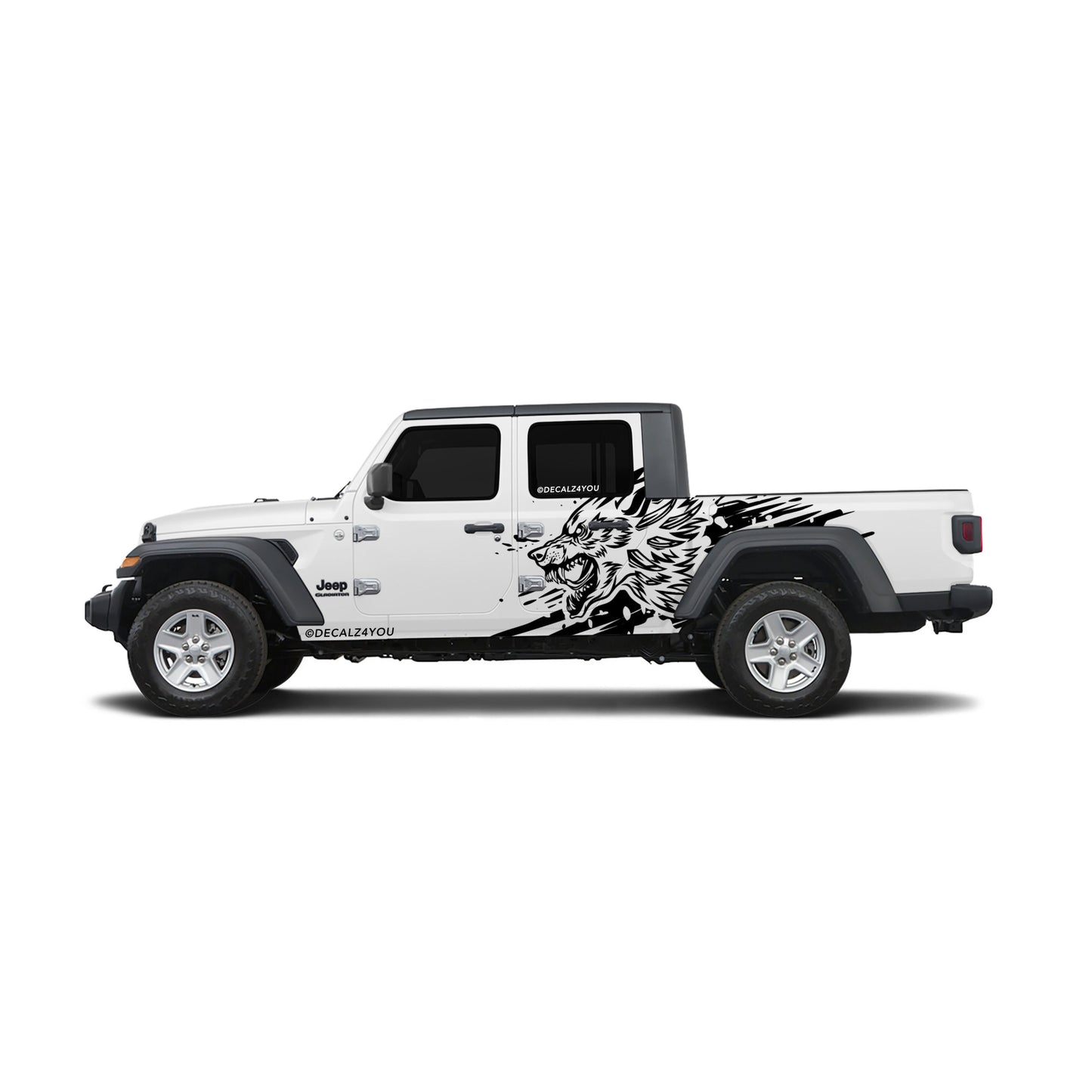 XL Wolf Side Graphic Includes Driver & Passenger Gladiator 2020 - Current