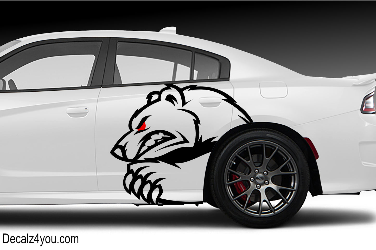 Angry Bear Large Decal Includes BOTH sides... (Driver & Passenger)