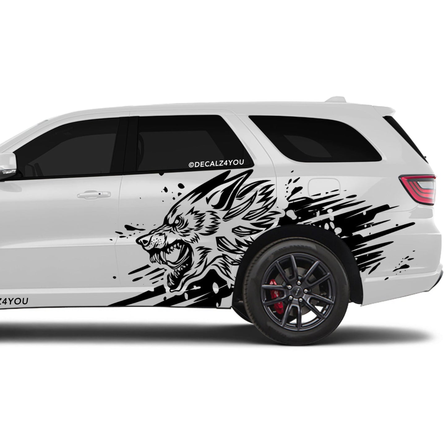 XL Wolf Side Graphic Includes Driver & Passenger Durango 2018 - Current