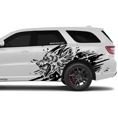 XL Wolf Side Graphic Includes Driver & Passenger Durango 2018 - Current