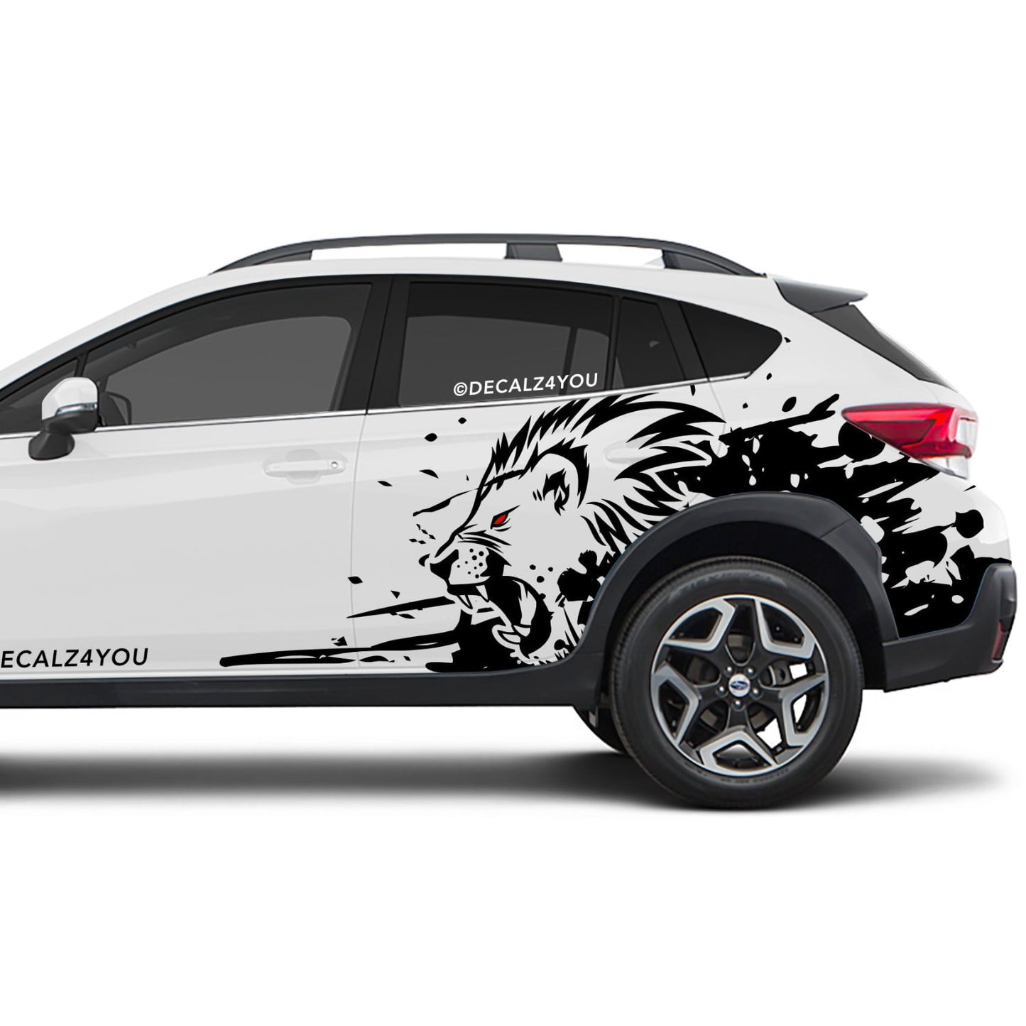 XL Lion Side Graphic Includes Driver & Passenger Crosstrek 2018 - 2020