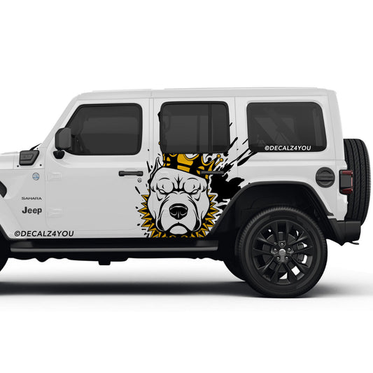 Dog KING Side Graphic Includes Driver & Passenger Wrangler 2018 - Current