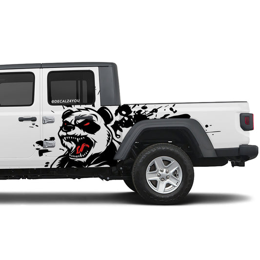 Angry Panda Side Graphic Includes Driver & Passenger Gladiator 2020 - Current