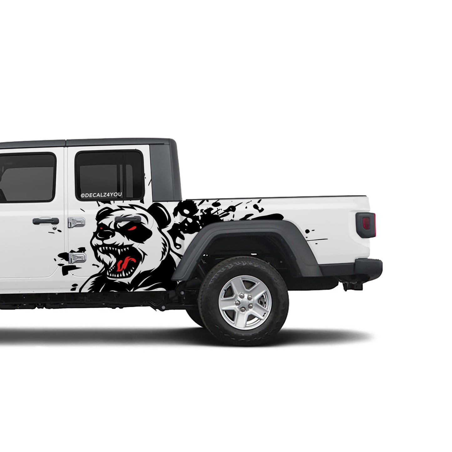 Angry Panda Side Graphic Includes Driver & Passenger Gladiator 2020 - Current