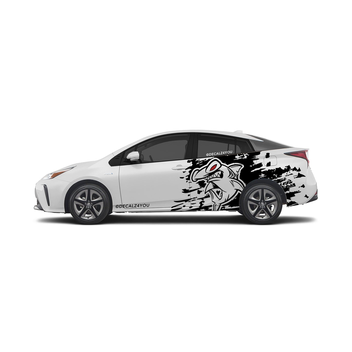 Large Hammer Head Side Graphic Includes Driver & Passenger Prius 2016 - 2022