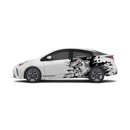 Large Hammer Head Side Graphic Includes Driver & Passenger Prius 2016 - 2022
