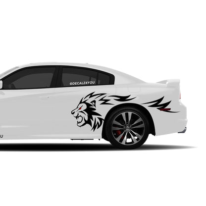 Lion Side Graphic Includes Driver & Passenger Charger 2011 - 2014
