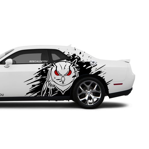 Angry Owl Side Graphic Includes Driver & Passenger Challenger 2008 - Current.