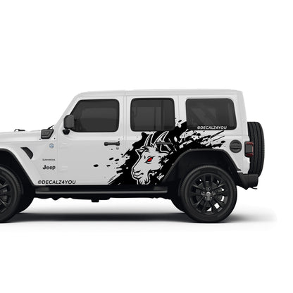 Angry Goat  XL Side Graphic Includes Driver & Passenger Wrangler 2018 - Current