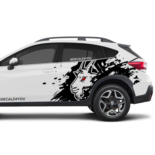 Angry Goat  XL Side Graphic Includes Driver & Passenger Crosstrek 2018 - 2020
