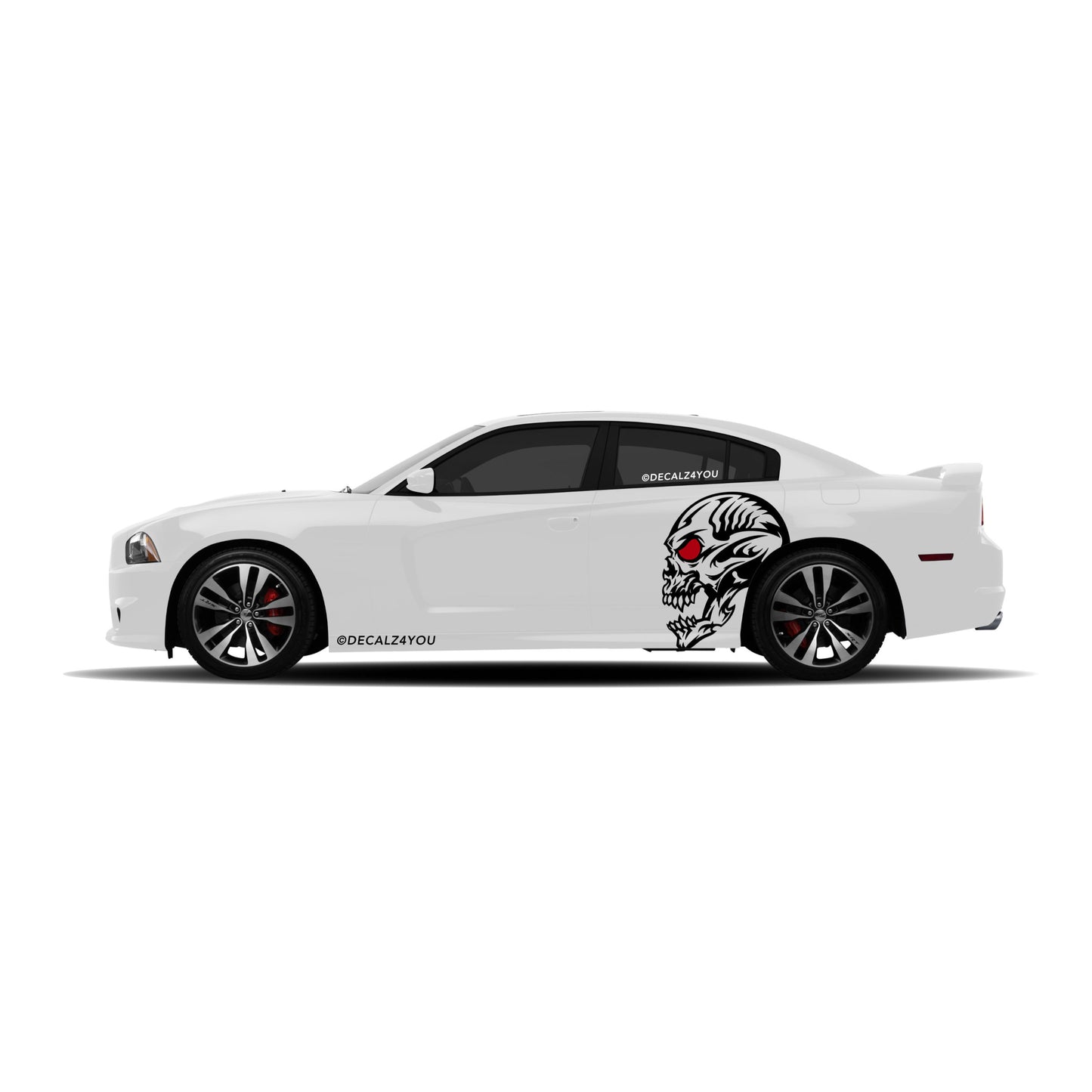 Skull Head Side Graphic Includes Driver & Passenger Charger 2011 - 2014