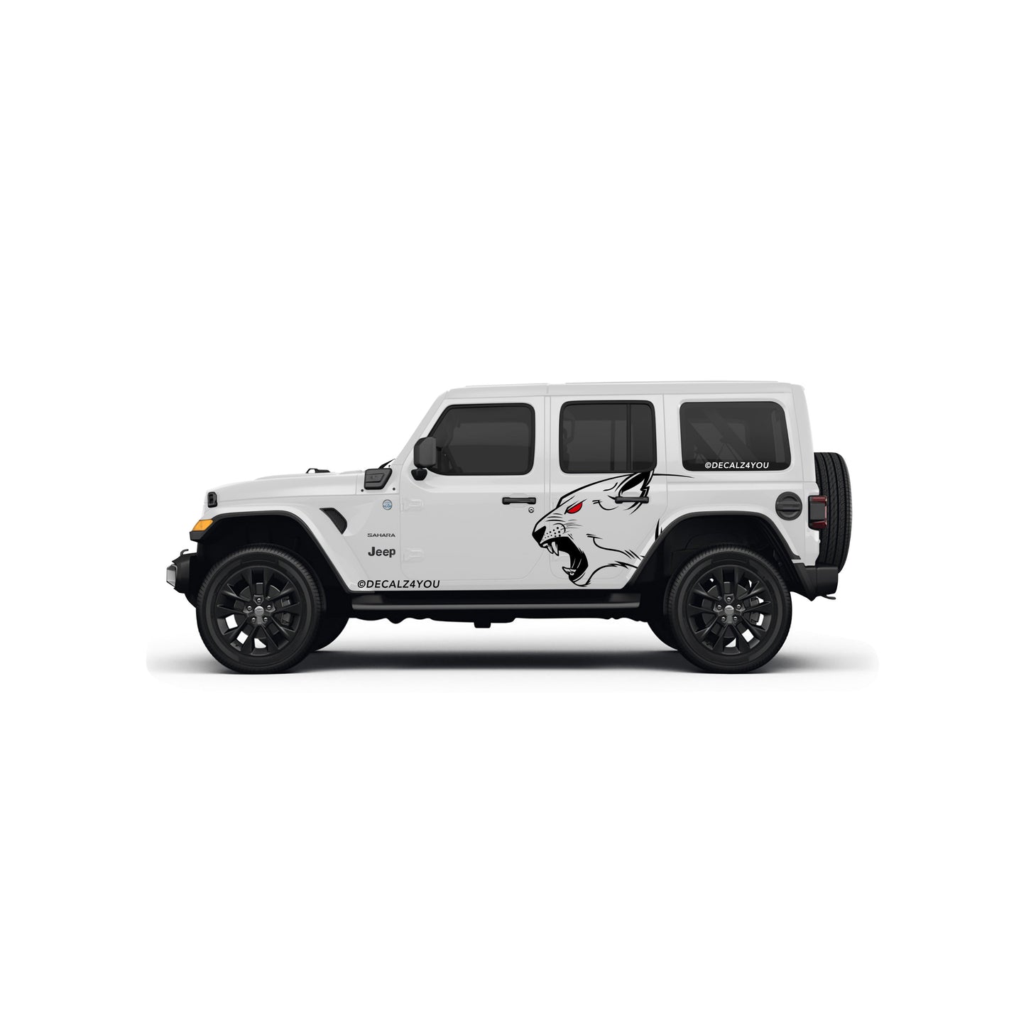 Lioness Side Graphic Includes Driver & Passenger Wrangler 2018 - Current