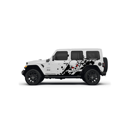 XL Skull Side Graphic Includes Driver & Passenger Wrangler 2018 - Current