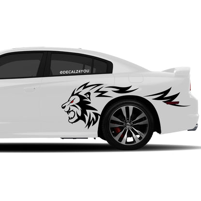 Lion Side Graphic Includes Driver & Passenger Charger 2011 - 2014