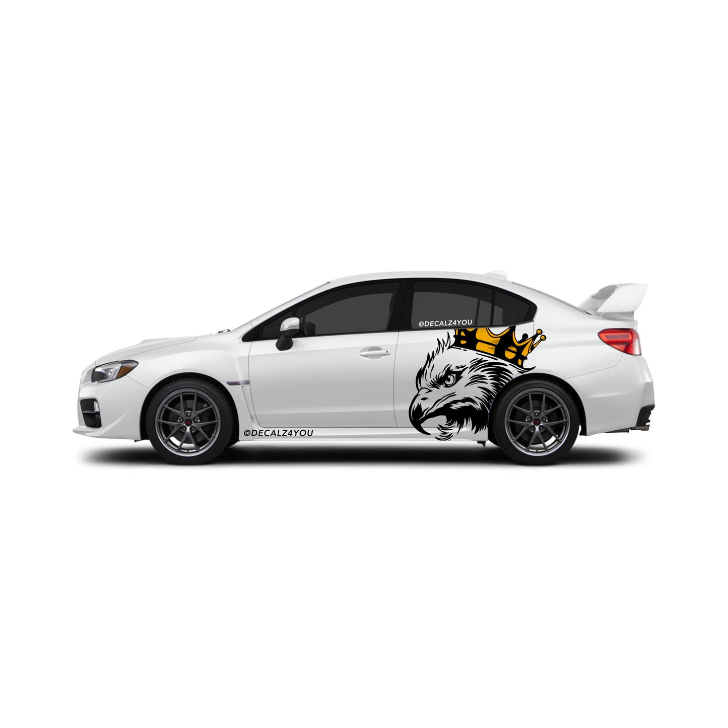 Large King Eagle Head Side Graphic Includes Driver & Passenger Impreza WRX 2014 - 2021