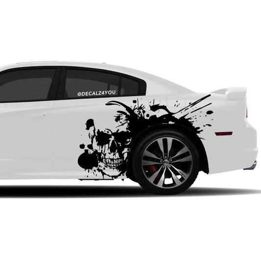 Large Skull Side Graphic Includes Driver & Passenger Charger 2011 - 2014