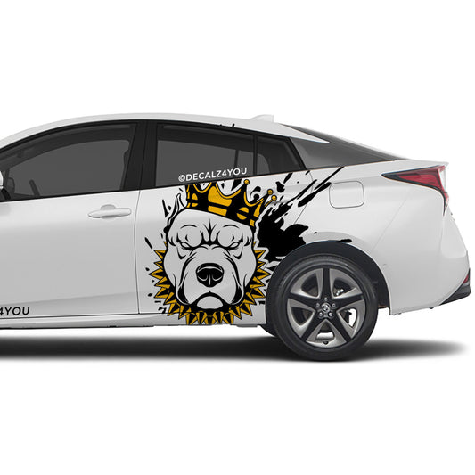 Dog KING Side Graphic Includes Driver & Passenger Prius 2016 - 2022