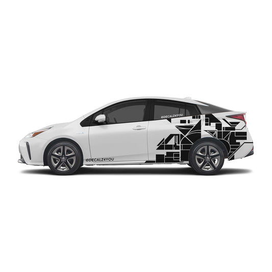 Abstract Design XL Side Graphic Includes Driver & Passenger Universal