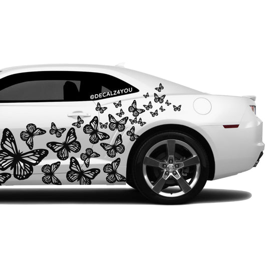 Beautiful Butterflies Side Graphic Includes Driver & Passenger Camaro 2010 - 2015