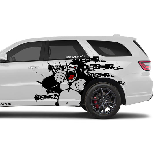 Angry Gorilla Side Graphic Includes Driver & Passenger Durango 2018 - Current
