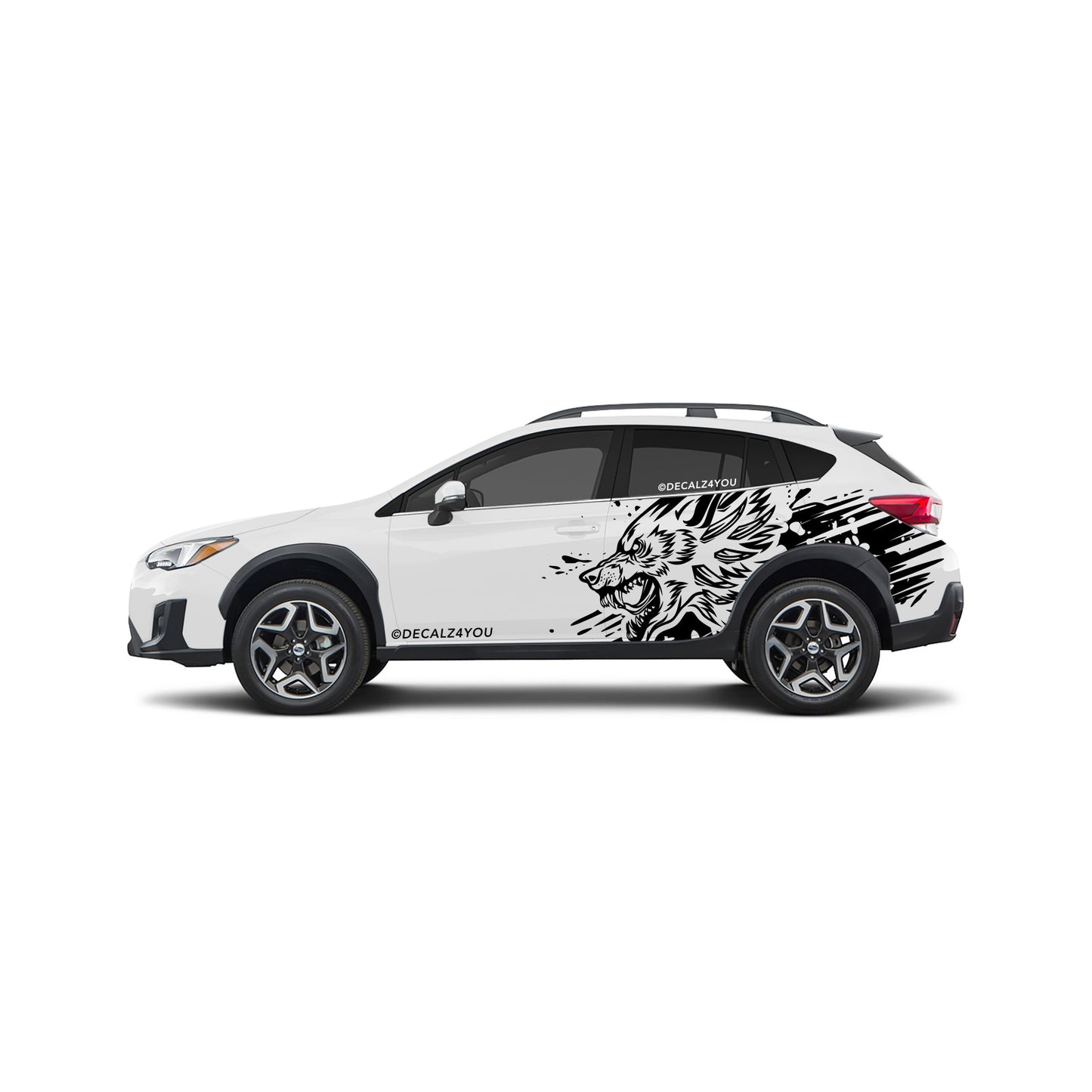 XL Wolf Side Graphic Includes Driver & Passenger Crosstrek 2018 - 2020