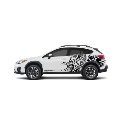 XL Wolf Side Graphic Includes Driver & Passenger Crosstrek 2018 - 2020