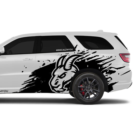 Mean Angry Goat Side Graphic Includes Driver & Passenger Durango 2018 - Current
