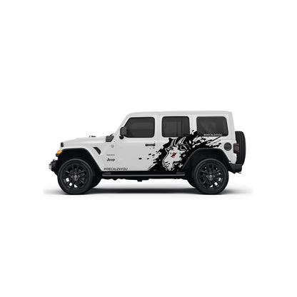 Angry Goat  XL Side Graphic Includes Driver & Passenger Wrangler 2018 - Current
