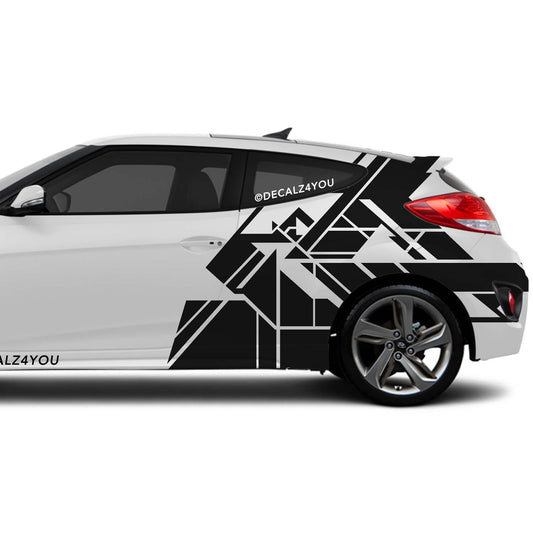 Abstract XL Side Graphic Includes Driver & Passenger Veloster 2019 - Current