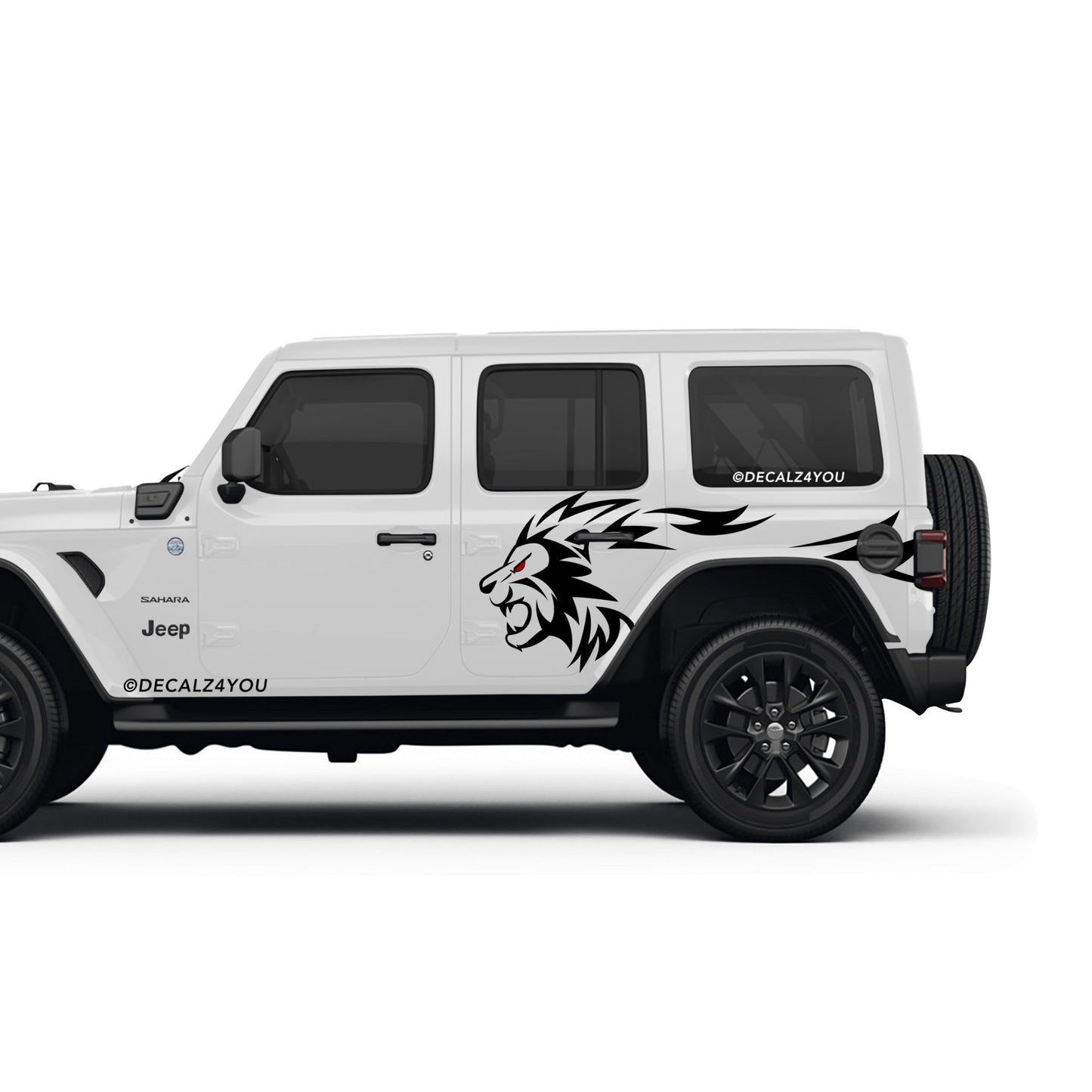 Lion Side Graphic Includes Driver & Passenger Wrangler 2018 - Current