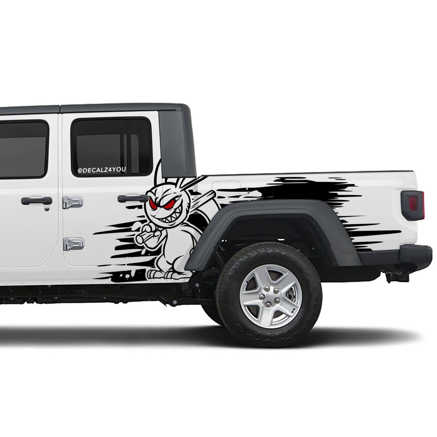 Angry Rabbit Side Graphic Includes Driver & Passenger Gladiator 2020 - Current