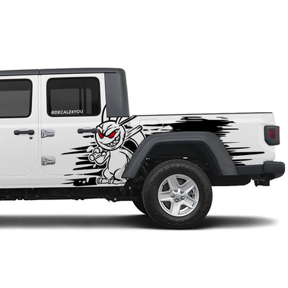 Angry Rabbit Side Graphic Includes Driver & Passenger Gladiator 2020 - Current
