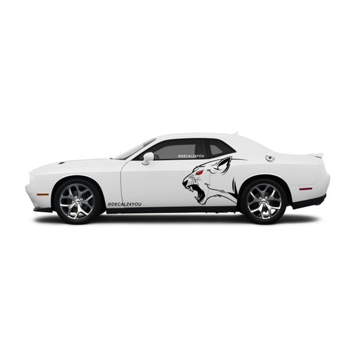 Lioness Side Graphic Includes Driver & Passenger Challenger 2008 - Current.