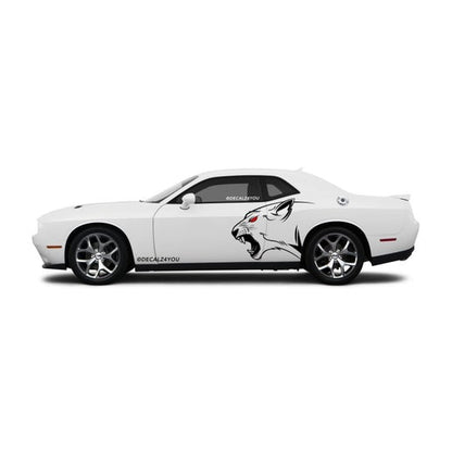 Lioness Side Graphic Includes Driver & Passenger Challenger 2008 - Current.