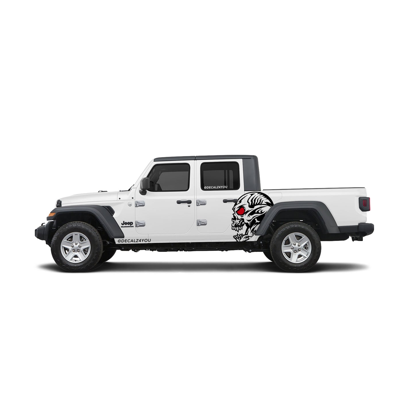 Skull Head Side Graphic Includes Driver & Passenger Gladiator 2020 - Current