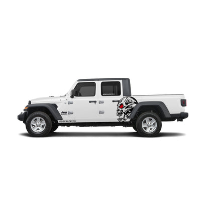 Skull Head Side Graphic Includes Driver & Passenger Gladiator 2020 - Current