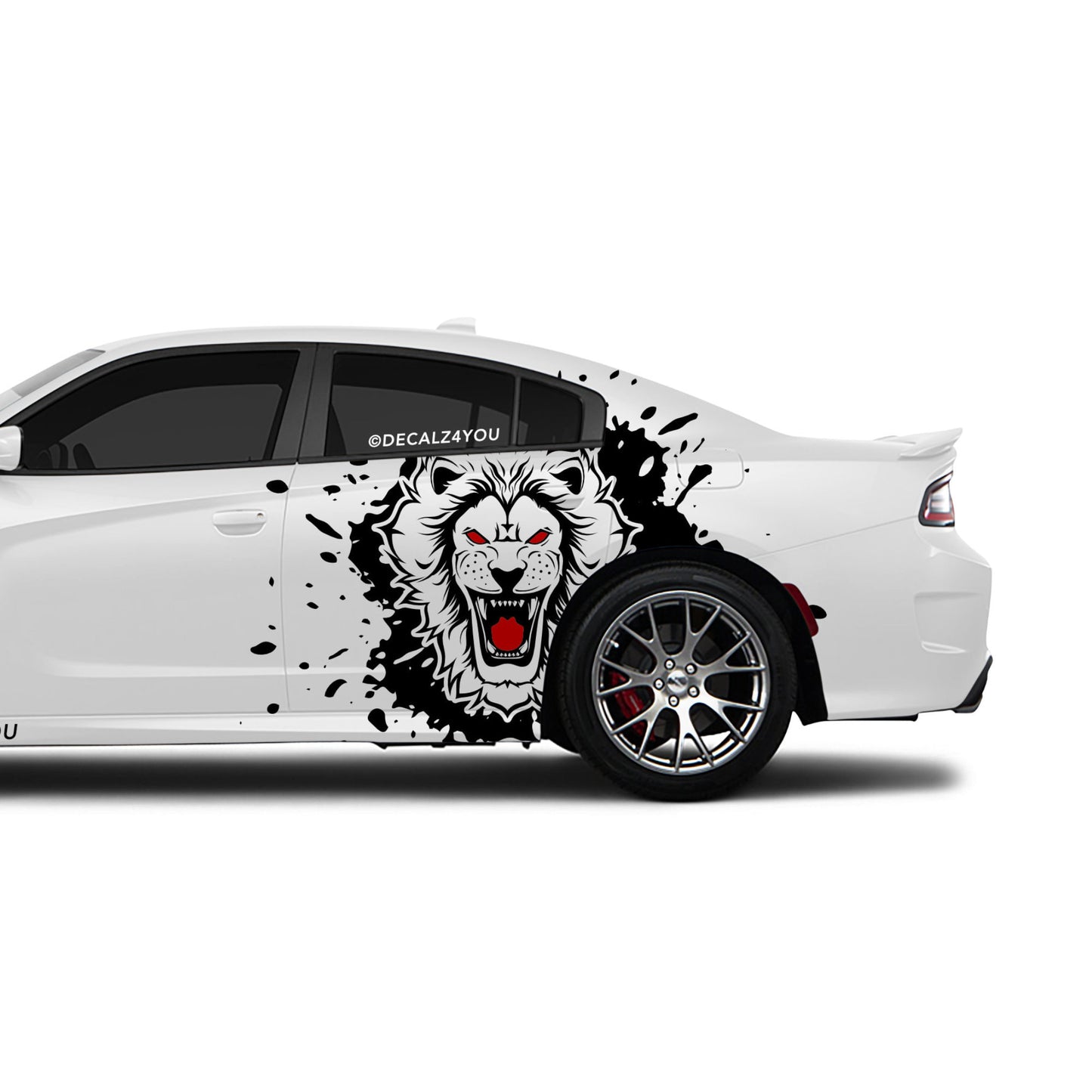 fierce Lion Side Graphic Includes Driver & Passenger Charger 2015 - Current