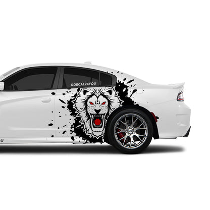 fierce Lion Side Graphic Includes Driver & Passenger Charger 2015 - Current