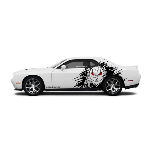 Angry Owl Side Graphic Includes Driver & Passenger Challenger 2008 - Current.