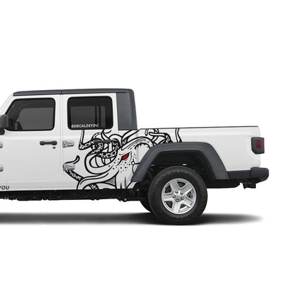 Large Kraken Side Graphic Includes Driver & Passenger Gladiator 2020 - Current