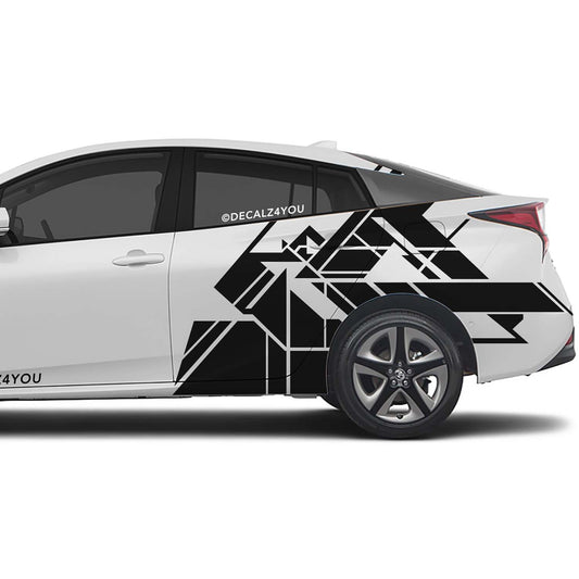 Abstract XL Side Graphic Includes Driver & Passenger Prius 2016 - 2022