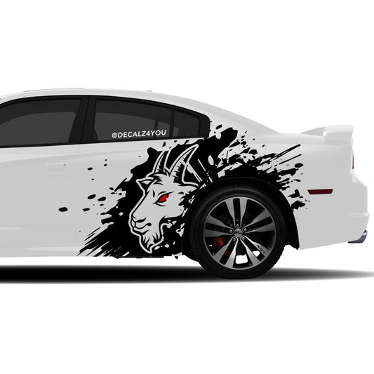 Angry Goat XL Side Graphic Includes Driver & Passenger Charger 2011 - 2014