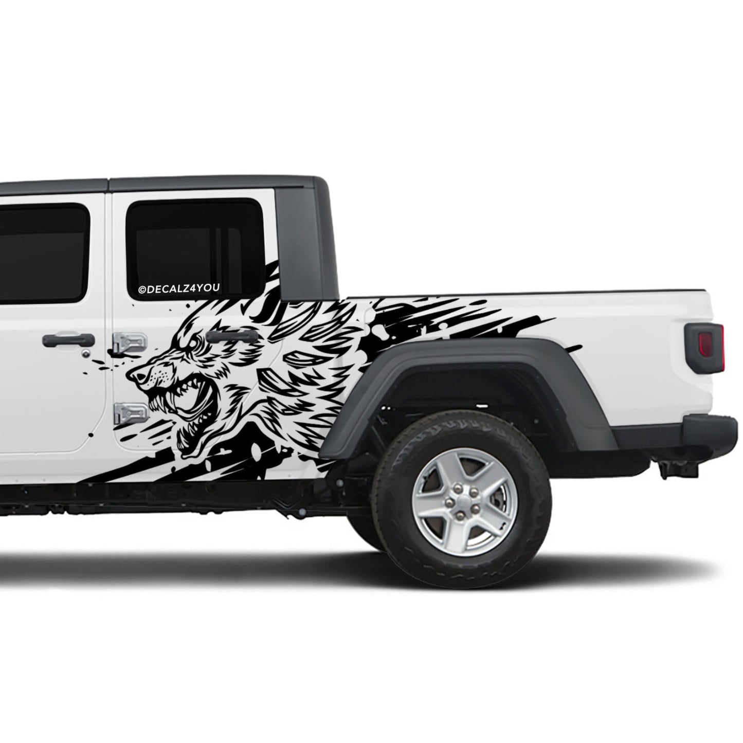 XL Wolf Side Graphic Includes Driver & Passenger Gladiator 2020 - Current