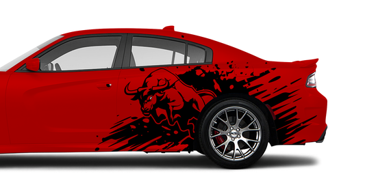 Full Size Bull X-Large Side Graphic INCLUDES Driver & Passenger