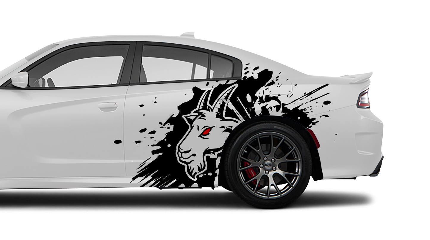 Goat Large Side Graphic INCLUDES Driver & Passenger