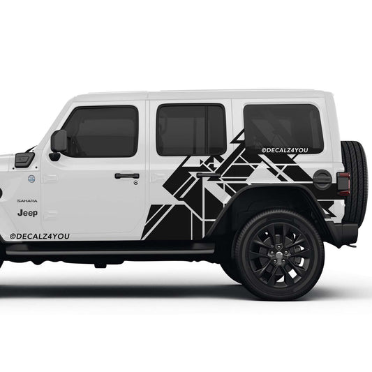 Abstract XL Side Graphic Includes Driver & Passenger Wrangler 2018 - Current