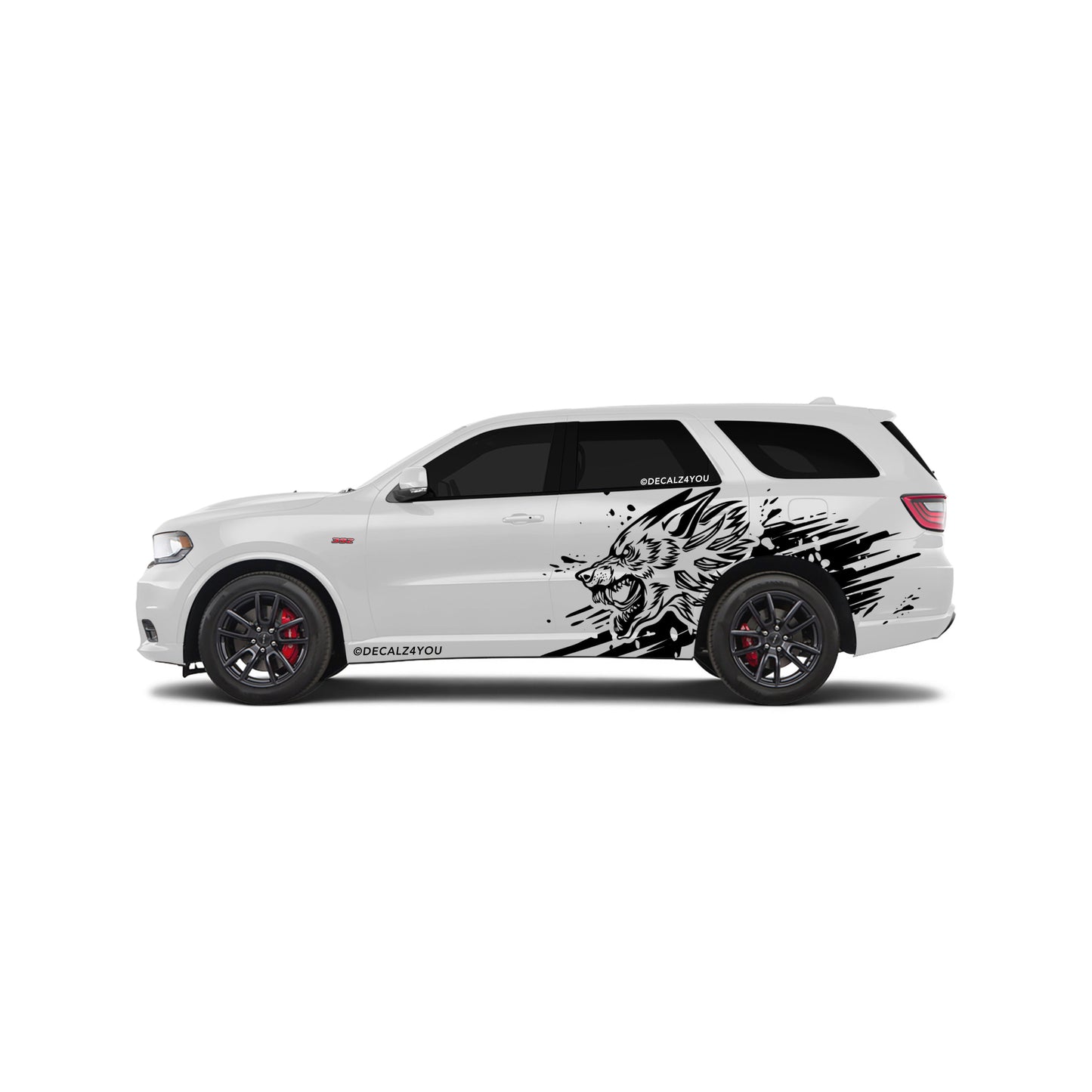 XL Wolf Side Graphic Includes Driver & Passenger Durango 2018 - Current